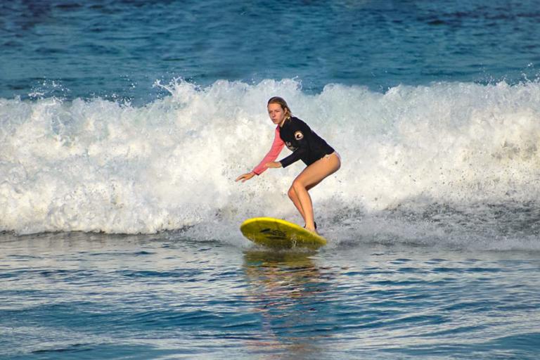 Auch wir haben in Puerto Escondido surfen gelernt. Am Ende konnten wir schon einige tolle Wellen reiten