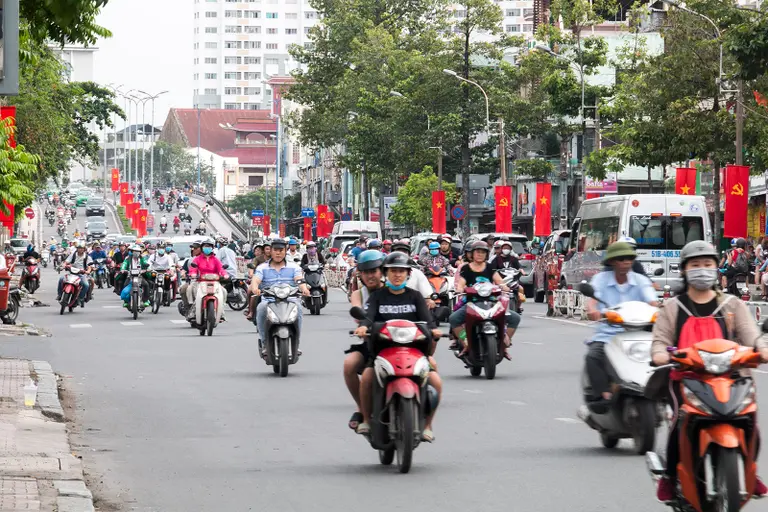 Auf den Straßen von Ho-Chi-Minh-Stadt ist richtig was los!
